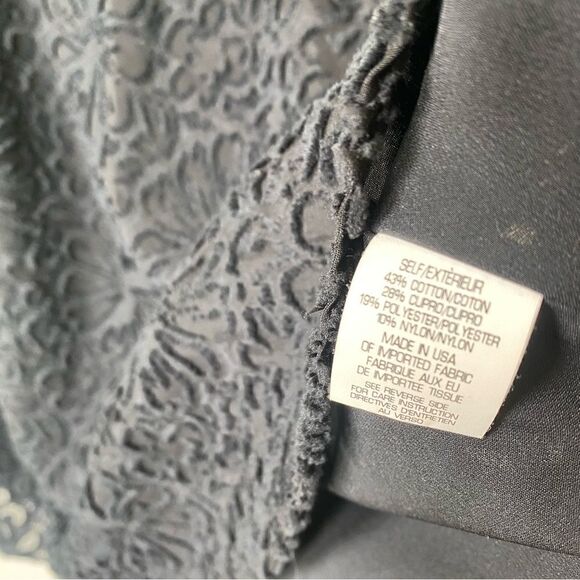 Theory black lace overlay sleeveless v neck dress size 6 - Picture 6 of 6